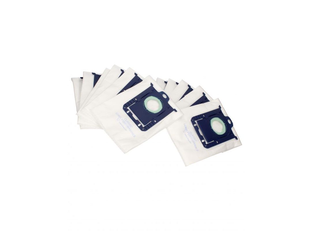 Sacchetti Per Aspirapolvere FIGEVIDA Compatibili Electrolux E201SM - 12 Pezzi - Bianco