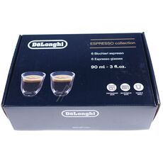 DLSC300, SET PAHARE ESPRESSO, 6 BUC., 90ML