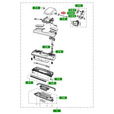 Buton perie aspirator Samsung DJ64-00611A Original, 3 image