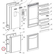 Garnitura usa congelator Whirlpool 488000560305 Original, 3 image