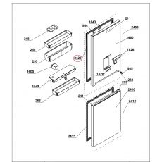 Garnitura usa frigider Beko 4669520400 Original, 5 image