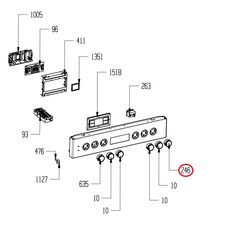 Buton aragaz Beko 250316079 Original, 2 image