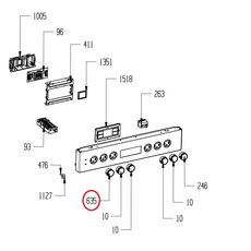 Buton aragaz Beko 250316531 Original, 2 image
