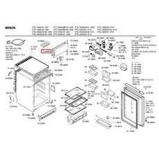 1.702.391.715 Garnitura usa congelator Bosch 00105046 Original, 2 image