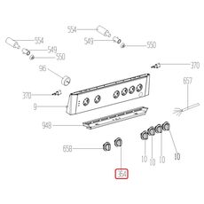250316206 Buton aragaz Beko C00910403 Original, 2 image
