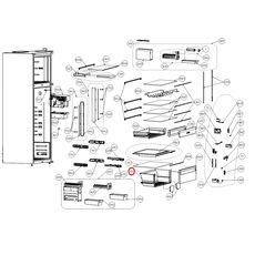 5733780200 Sertar legume frigider Beko C00898752 Original, 5 image