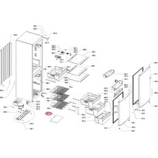 C00323644 Raft frigider Whirlpool 480132102389 Original 45,5x18cm, 2 image