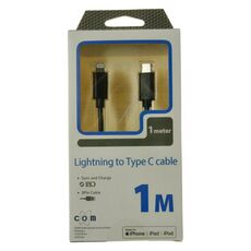 CABLU LIGHTNING / USB-C, 1M, NEGRU, CERTIFICAT MFI