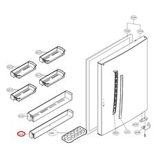 Raft usa frigider LG MAN62288702 Original, 2 image