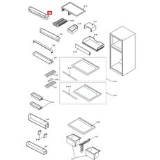 Raft usa frigider Sharp FPOK-A277CBKZ Original, 2 image