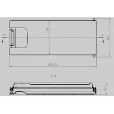 Usa compartiment congelator frigider STARLIGHT 4311000200 Original, 2 image