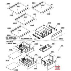 4640270500 Sertar congelator Whirlpool C00865078 Original, 2 image