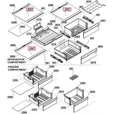 4655590900 Raft frigider Beko C00873015 Original 447x285x3.2, 2 image