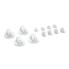 BUTON UNIVESRAL ALB CU ADAPTOR KIT 4 BUC SKL, 2 image