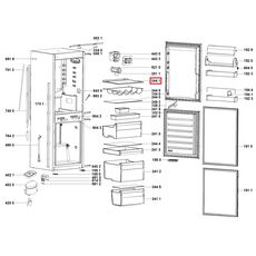 C00325810 Raft frigider Whirlpool 481010643010 Original, 2 image