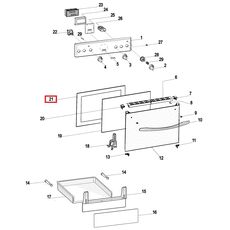 C00566553 Geam cuptor Whirlpool 488000566553 Original, 2 image
