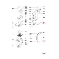 C00569402 Bucsa balama frigider Whirlpool 488000569402 Original Dreapta, 2 image