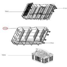 Cos masina de spalat vase Teka 81785420 Original, 2 image