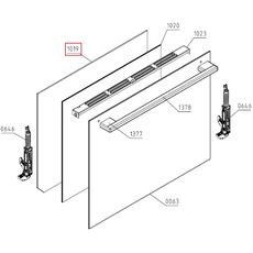 Geam cuptor Gorenje 827722 Original, 2 image
