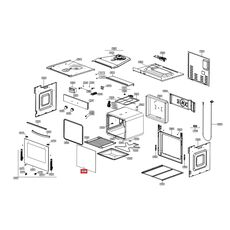 Geam cuptor Hansa 8043917 Original, 2 image