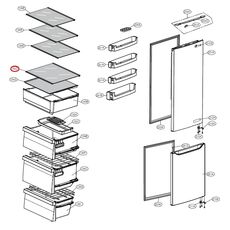 Raft frigider LG AHT74393803 Original, 2 image