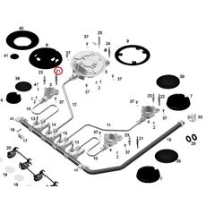 C00649675 Termocupla plita Franke 488000649675 Original L350MM, 3 image