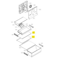 Raft frigider LG AHT75337502 Original, 2 image