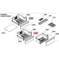 4651560300 Fata sertar congelator Beko C00869998 Original, 2 image