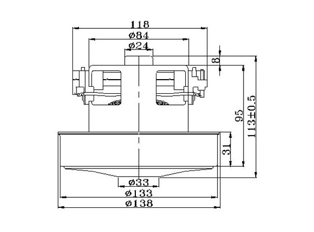 Motor aspirator  1400W - SKL, 4 image