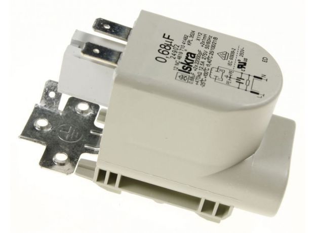 Condensator filtru deparazitare masina de spalat Whirlpool 0,68UF 481212118285, 2 image