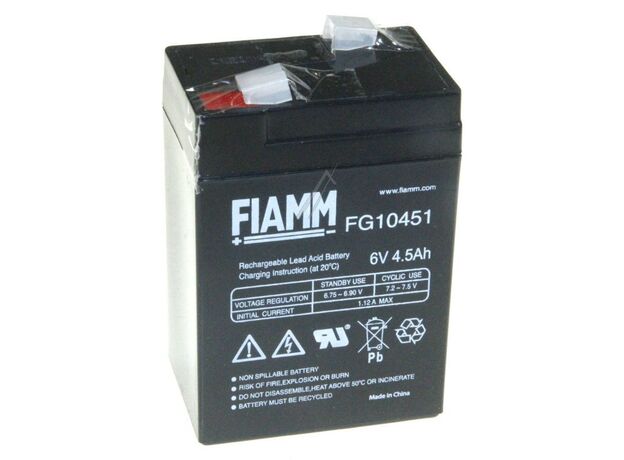 6,0V-4,5AH 6,0V-4,5AH ACUMULATOR CU PLUMB FIAMM