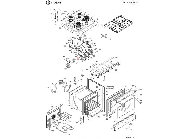 Termostat cuptor electric Ariston 482000027290 Original C00074273, 4 image