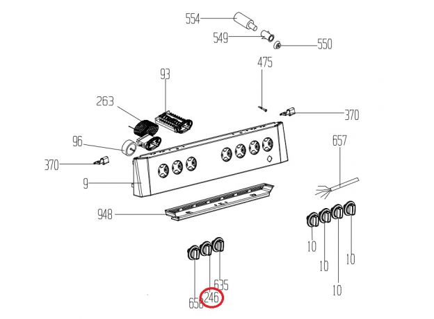 Buton aragaz Beko 250316050 Original, 5 image