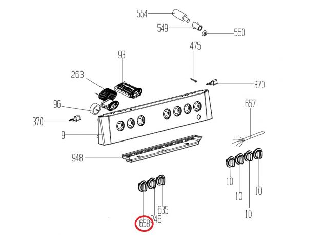 Buton aragaz Beko 250316110 Original, 2 image