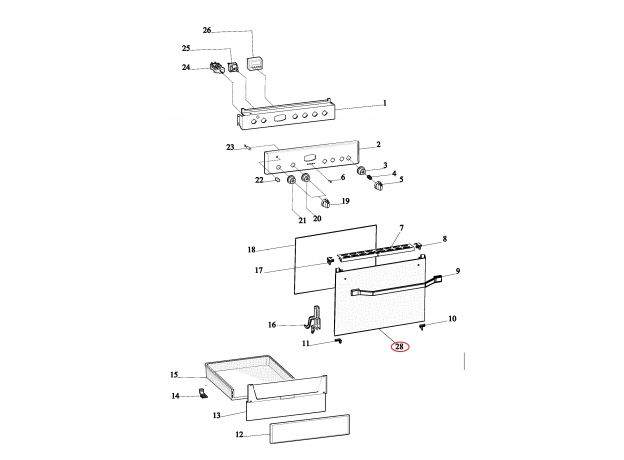 C00382618 Geam exterior cuptor Whirlpool 482000091620 Original