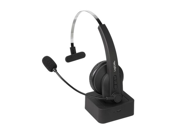 BLUETOOTH MONO HEADSET MIT LADESTATION, MIKROFON