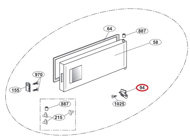 4079750100 Balama usa congelator Arctic / Beko C00865088 Original, 2 image
