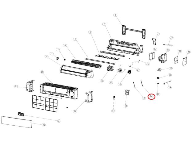 Senzor temperatura aer conditionat Beko 9178006060 Original, 2 image