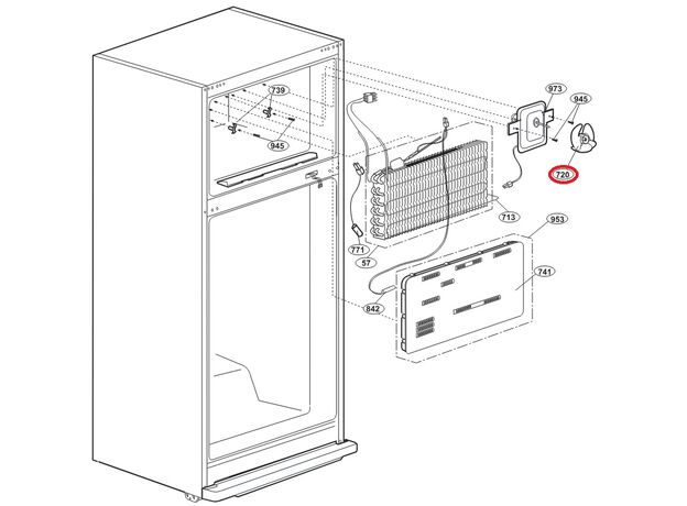 4809560100 Elice ventilator frigider Beko C00878352 Original, 2 image