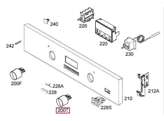 Buton cuptor Electrolux 3550505659 Original, 4 image