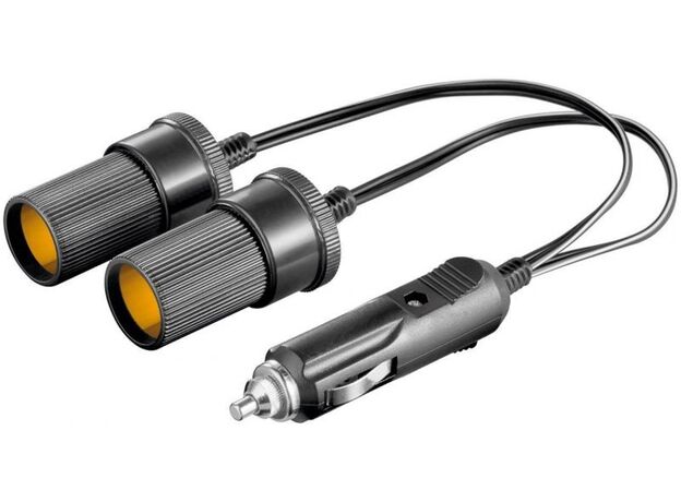 ADAPTOR MUFA BRICHETA AUTO TATA / 2X MAMA, 12/24 V