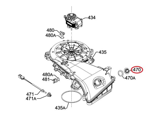 Senzor temperatura NTC uscator rufe Electrolux 8588074873015 Original, 3 image