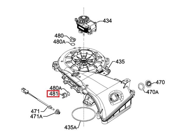 Termostat uscator rufe Electrolux 1328302003 Original, 2 image