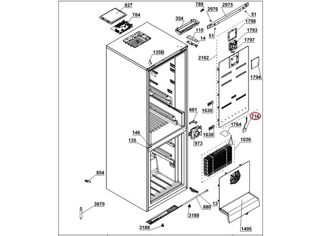 6113200300 Siguranta termica frigider Beko C00876187 Original, 2 image