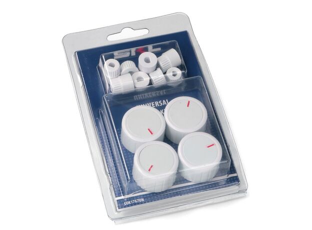 BUTON UNIVESRAL ALB CU ADAPTOR KIT 4 BUC SKL