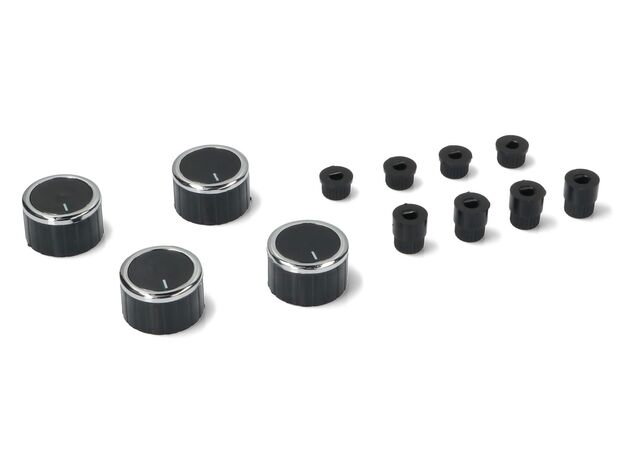 BUTON UNIVESRAL NEGRU CU ADAPTOR KIT 4 BUC SKL, 2 image
