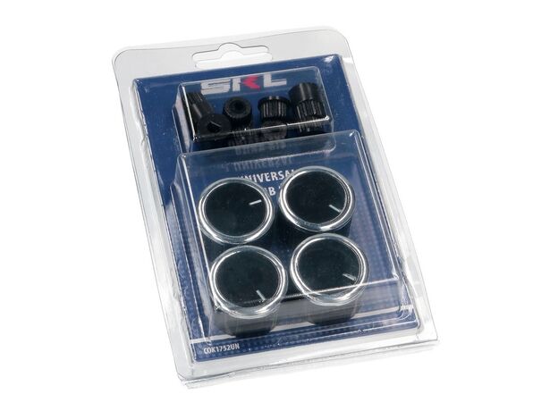 BUTON UNIVESRAL NEGRU CU ADAPTOR KIT 4 BUC SKL