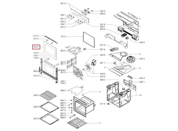 C00331157 Geam cuptor Whirlpool 481245059838 Original, 2 image