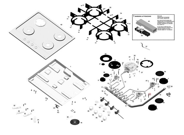 C00649675 Termocupla plita Franke 488000649675 Original L350MM, 3 image