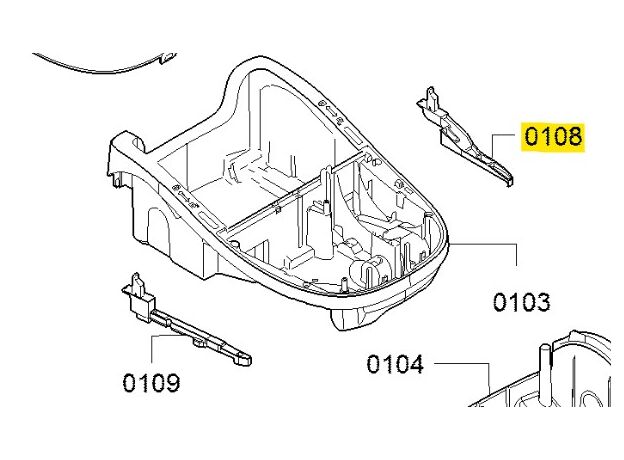 Clapeta inchidere aspirator Bosch 12034131 Original, 2 image